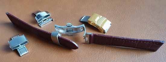 All Watch Bands with various Deployant Clasps...